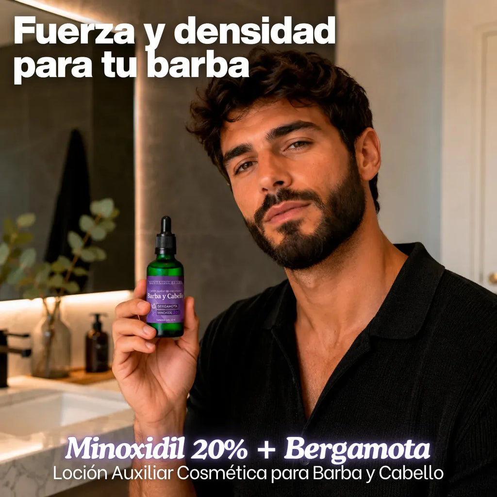 Locion Cosmética Minoxidil 20% + Bergamota 50 ml