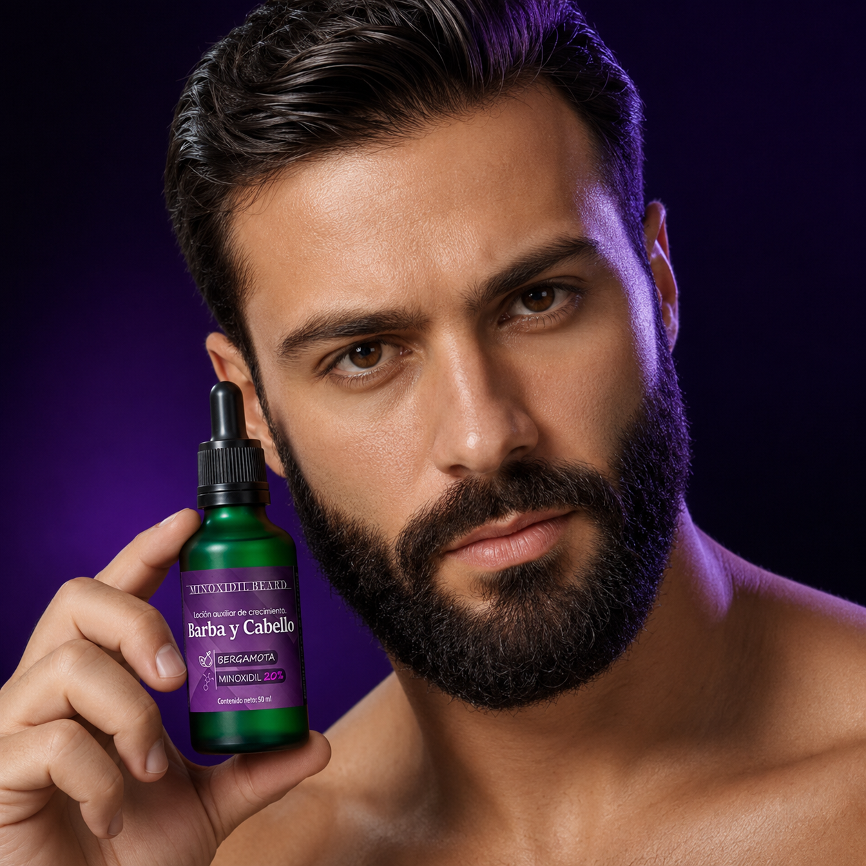 Locion Cosmética Minoxidil 20% + Bergamota 50 ml